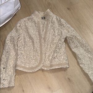 Chico's Cream Lace Women's Blazer